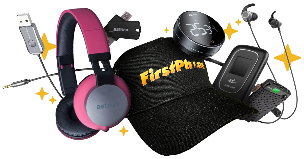 Nagrade: zvučnici, headseti, elektronički proizvodi i FirstPhone merch