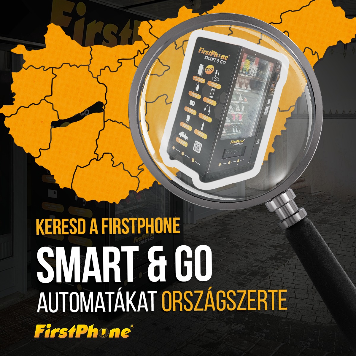 Potraži automate FirstPhone Smart & Go diljem Europe 😎📢
