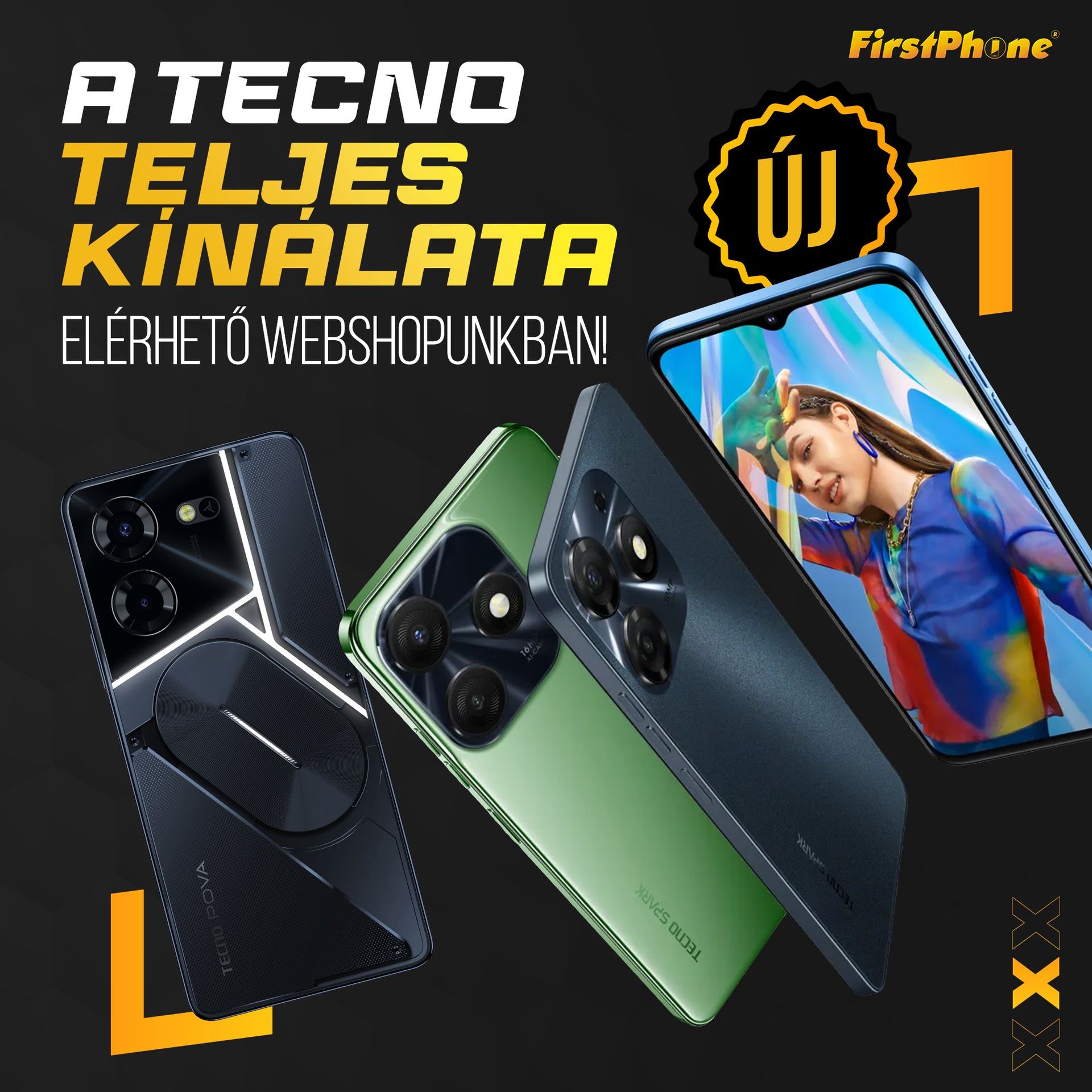 Od sada su svi Tecno telefoni dostupni u FirstAppu i na našoj web stranici! 😍📱