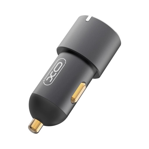 XO CC45 auto brzi punjač 2 PD + QC 3.0 s priključkom, crna