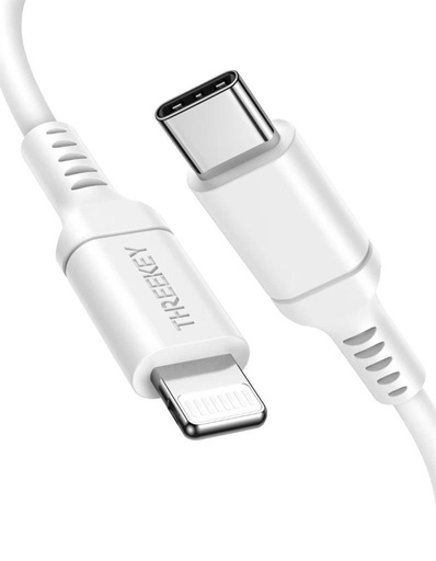 XO TK04 MFI Lightning–USB-C kabel (Bijela)