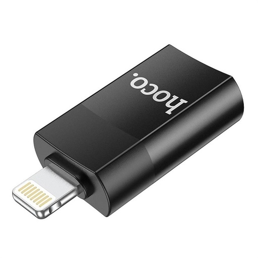 Hoco UA17 pretvarač (USB, lightning) OTG pretvarač Iz lightning USB-A-ra, crna