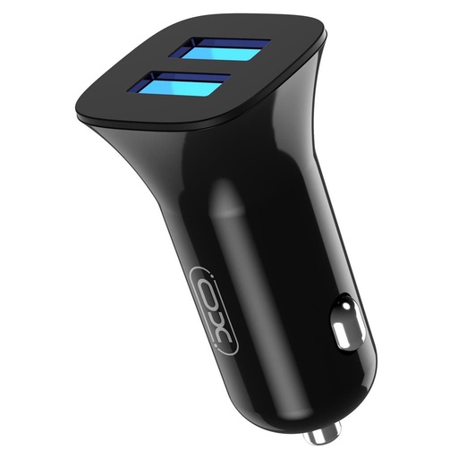 XO CC31 auto punjač (2xUSB port), crna
