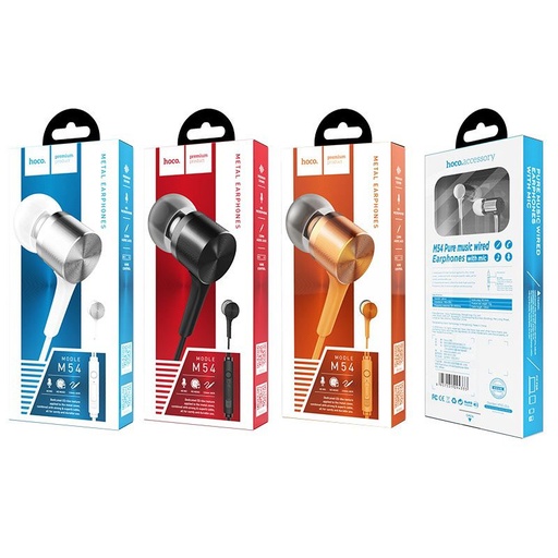 Hoco M54 headset (jack 3,5mm) s mikrofonom, crna