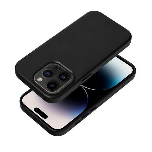 Apple iPhone 12 Pro Leather Mag magsafe zaštitna maskica (Crna)