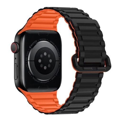 Apple Watch 38 / 40 / 41 mm Hoco WA06 fleksibilan magnetski silikonski remen crna