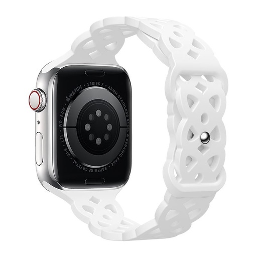 Apple Watch 38 / 40 / 41 mm Hoco WA09 rhombus fleksibilan remen bijela