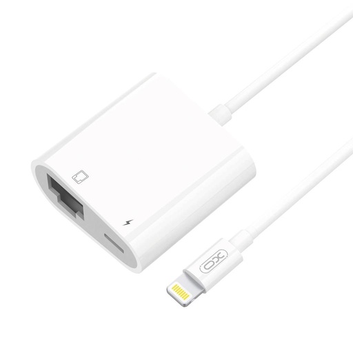 XO GB009 mrežni adapter (Bijela) – Lightning–Ethernet priključak