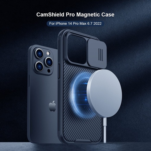 Apple iPhone 14 Pro Max Nillkin CamShield Pro MagSafe zaštitna maskica (Crna)