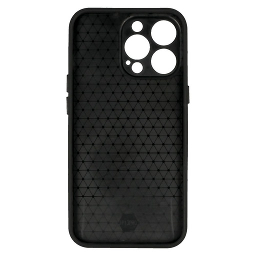 Apple iPhone 14 Leather 3D design 1 imitacija kože tvrd zaštitna maskica (Crna)