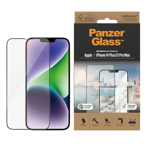 Apple iPhone 13 Pro Max / iPhone 14 Plus PanzerGlass ultra wide fit protiv odsjaja premium zaštitno staklo proziran