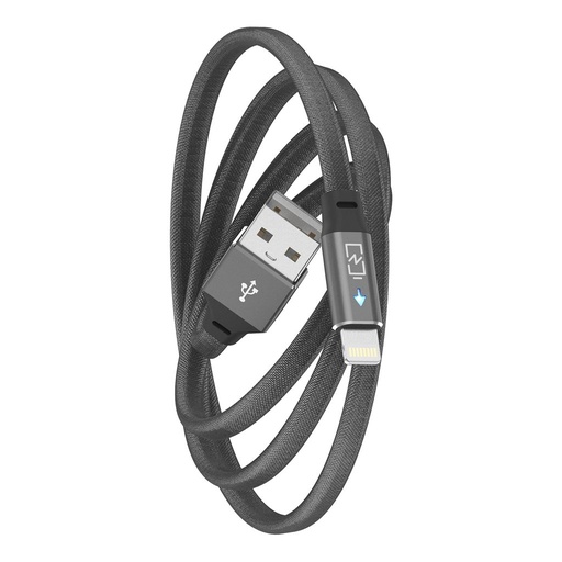 Dotfes A02 LED s indikatorom lightning kabel, crna