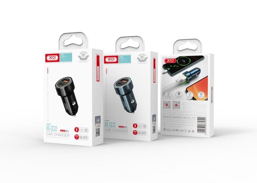 XO CC32 Auto punjač, 20W, QC3.0, PD3.0 izlaz crna