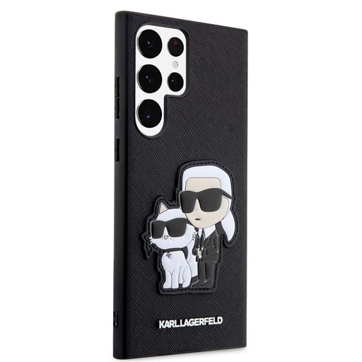 Samsung Galaxy S23 Ultra Karl Lagerfeld PU Saffiano Karl and Choupette NFT futrola (Crna) – KLHCS23LSANKCPK
