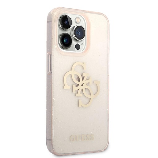 Apple iPhone 14 Pro Max Guess TPU Big 4G Full Glitter futrola (Zlatna) – GUHCP14XPCUGL4GGO