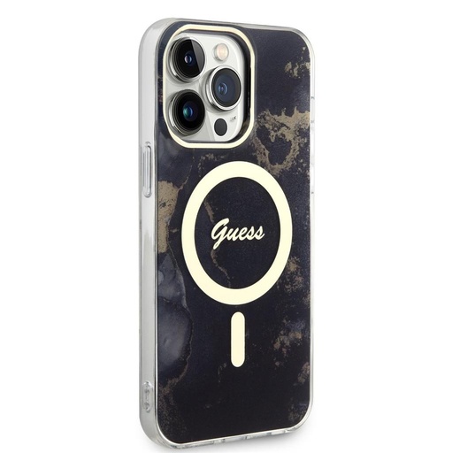 Apple iPhone 13 Pro Max Guess Marble IML MagSafe futrola (Crna) - GUHMP13XHTMRSK