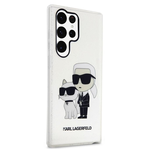 Samsung Galaxy S23 Ultra Karl Lagerfeld IML Glitter Karl and Choupette NFT futrola (Proziran) – KLHCS23LHNKCTGT