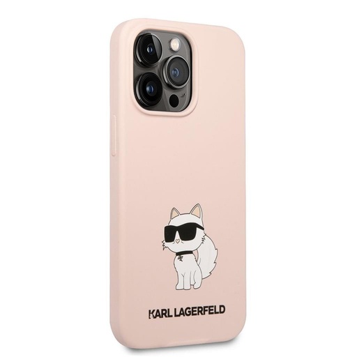 Apple iPhone 13 Pro Max Karl Lagerfeld Liquid Silicone Choupette NFT futrola (Ružičasta) – KLHCP13XSNCHBCP