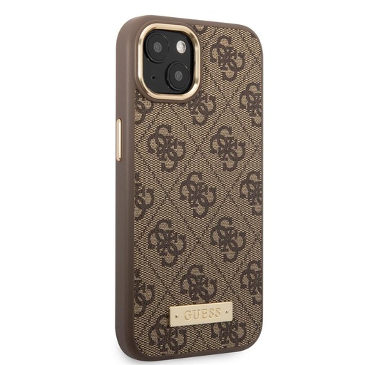 Apple iPhone 14 Plus Guess PU 4G MagSafe futrola (Smeđa) - GUHMP14MU4GPRW