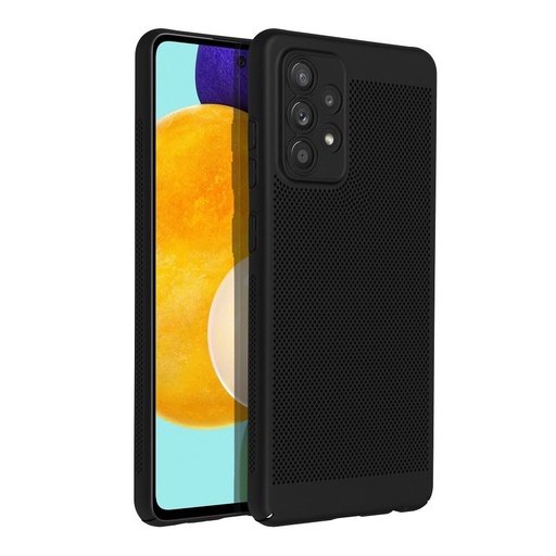 Samsung Galaxy A52 4G / Galaxy A52 5G / Galaxy A52s 5G Breezy perforiran plastika zaštitna maskica (Crna)