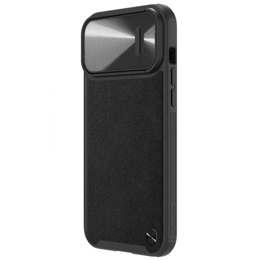 Apple iPhone 14 Pro Nillkin CamShield Leather S MagSafe zaštitna maskica (Crna)