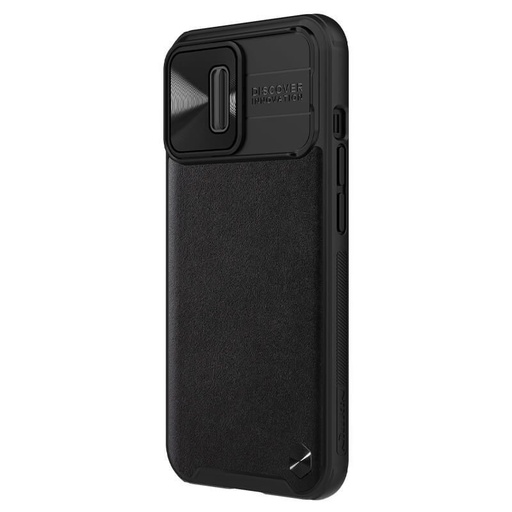 Apple iPhone 13 Pro Nillkin CamShield Leather zaštitna maskica (Crna)