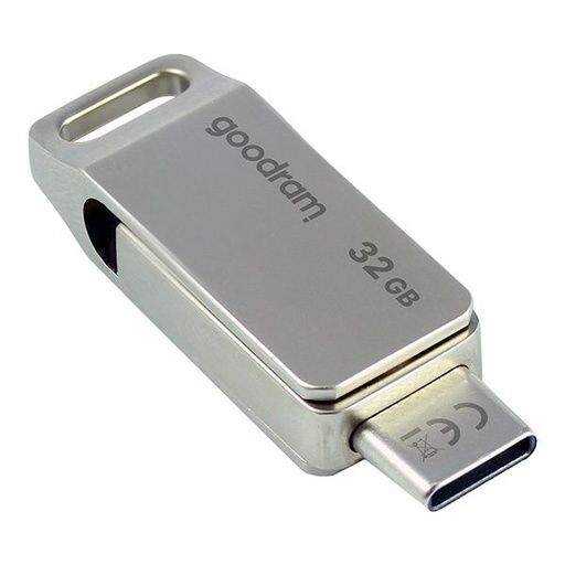 Goodram ODA3-032S0R11 32GB USB 3.2, USB-C pendrive srebrna