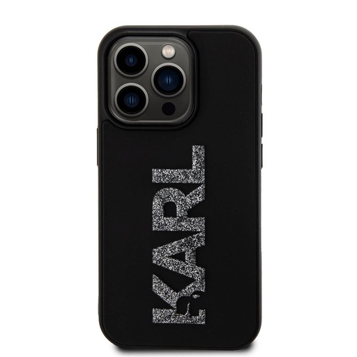 Apple iPhone 15 Pro Max Karl Lagerfeld 3D Glitter Karl futrola (Crna) – KLHCP15X3DMBKCK