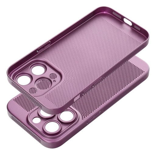 Apple iPhone 15 Plus Breezy perforiran plastika zaštitna maskica (Ljubičasta)