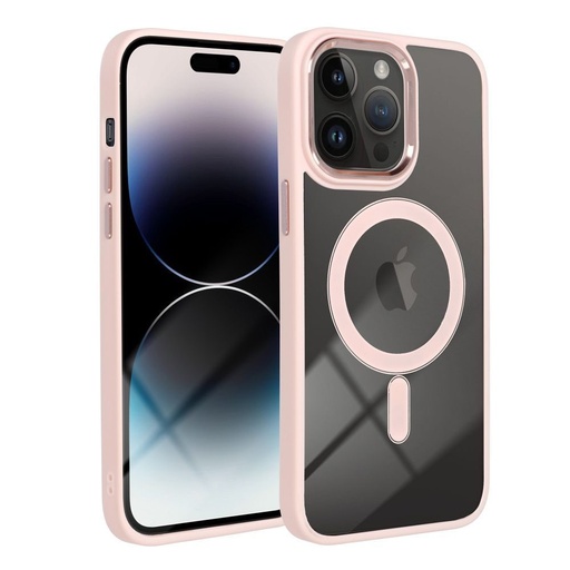 Apple iPhone 15 Plus color edge magsafe zaštitna maskica (Ružičasta)