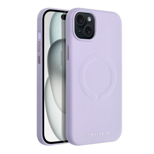Apple iPhone 15 Plus Roar Leather magsafe zaštitna maskica (Ljubičasta)