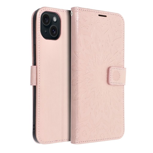 Apple iPhone 15 Plus Forcell MEZZO preklopni futrola (Rosegold)