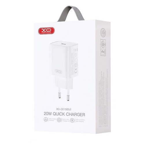 XO CE15 PD 20W brzi punjač (Bijela) – USB-C priključak
