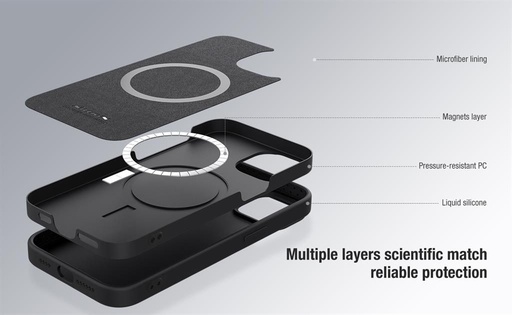 Apple iPhone 15 Pro Nillkin Silky zaštitna maskica (Crna)
