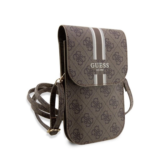 Guess 4G Printed Stripe Phone Bag (Smeđa) - GUWBP4RPSW