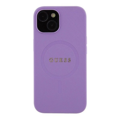 Apple iPhone 15 Plus Guess PU Saffiano MagSafe futrola (Ljubičasta) - GUHMP15MPSAHMCU