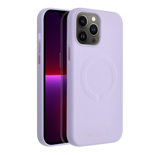 Apple iPhone 13 Pro Max Roar Leather magsafe zaštitna maskica (Ljubičasta)
