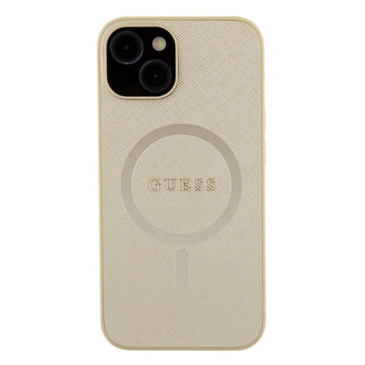 Apple iPhone 15 Plus Guess PU Saffiano MagSafe futrola (Bež) - GUHMP15MPSAHMCB