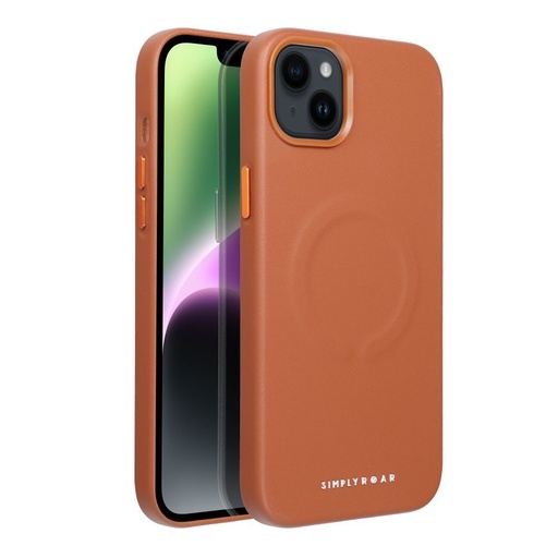 Apple iPhone 14 Plus Roar Leather magsafe zaštitna maskica (Smeđa)
