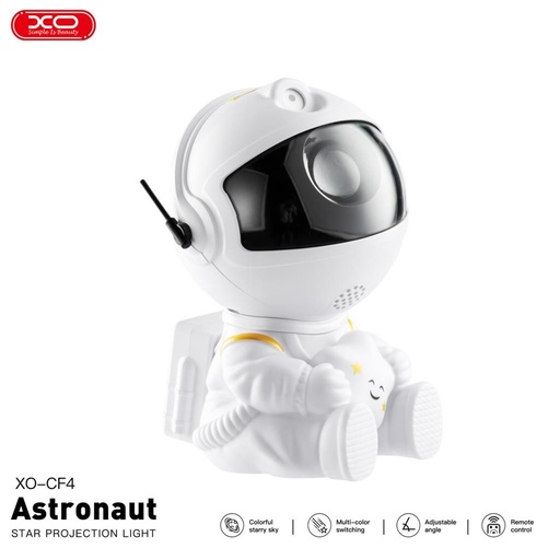 XO CF4 Projektor svjetiljka Astronaut, bijela