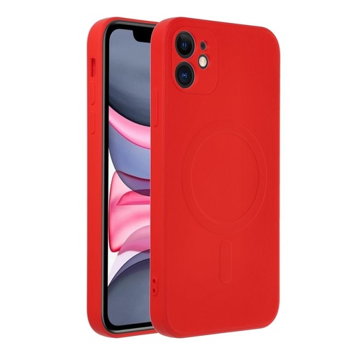 Apple iPhone 11 Silicone mag cover magsafe zaštitna maskica (Crvena)