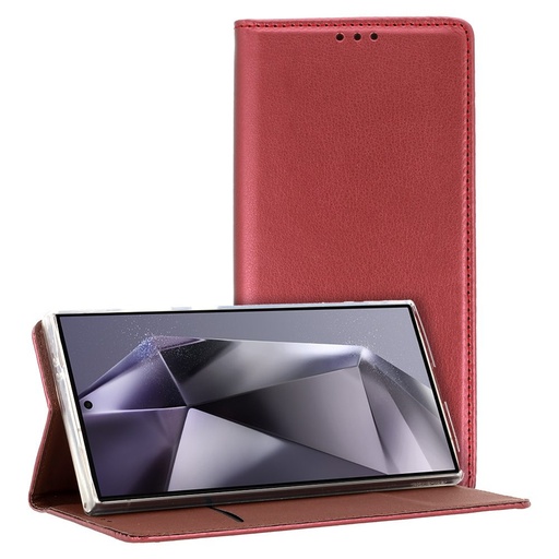 Samsung Galaxy A15 4G / Galaxy A15 5G smart magneto magnetski preklopna futrola (Bordo)