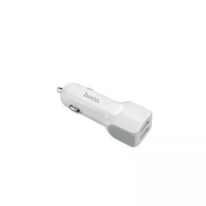 Hoco Z23 auto punjač (2 USB port, microUSB kabel), 5V 2,4A, bijela