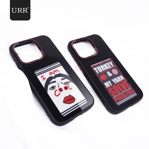 Apple iPhone 15 Pro Max NFC E-ink šaren DIY futrola za zaslon (Crna)