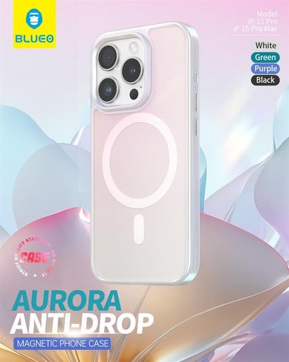 Apple iPhone 15 Pro Max BLUEO APE Aurora magsafe zaštitna maskica (Bijela)