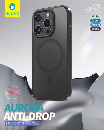 Apple iPhone 15 Pro Max BLUEO APE Aurora magsafe zaštitna maskica (Crna)
