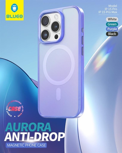 Apple iPhone 15 Pro Max BLUEO APE Aurora magsafe zaštitna maskica (Ljubičasta)