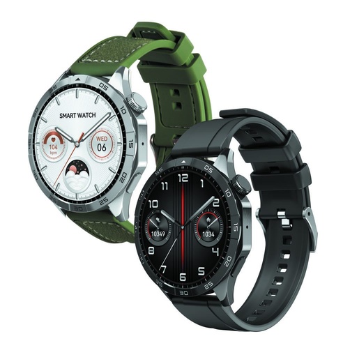 XO Watch 4 AMOLED pametni sat (Crna) – sportski sat, prihvaćanje poziva, šaren zaslon