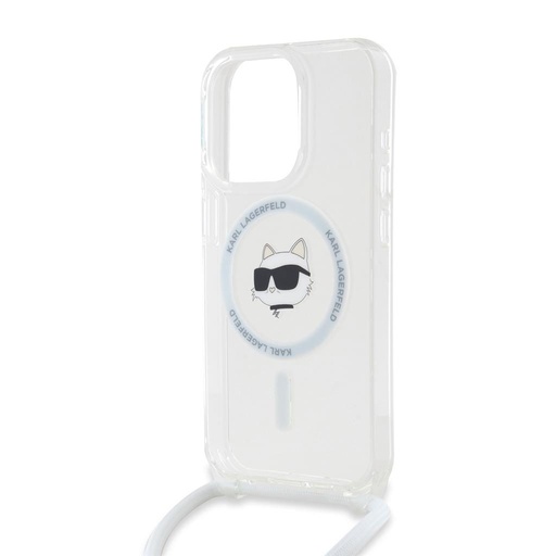 Apple iPhone 15 Pro Max Karl Lagerfeld IML Crossbody Choupette Head MagSafe futrola (Proziran) – KLHMP15XHCCHNT