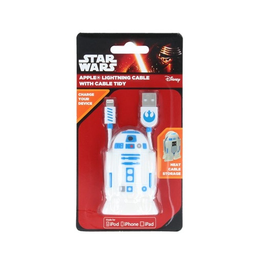 Star Wars R2D2 MFI licencirano lightning kabel, bijela